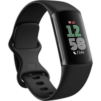 fitbit by Google Smartwatch Damen & Herren Charge 6 by Google, Fitness-Tracker mit GPS Smartwatch (3,4 cm/1,34 Zoll) 7 Tage Akku, 40+Trainingsmodi)