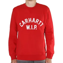 Carhartt WIP USS Script Sweat Rosehip White Washed - L
