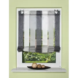 Home fashion Raffrollo LOSANA 80 x 130 cm grau