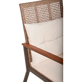 Garden Pleasure Sinaloa Schaukelstuhl Set 2-tlg. hellbraun