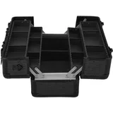 anndora Beauty Case Alu Kosmetikkoffer Schminkkoffer Werkzeugkoffer Schwarz Karo