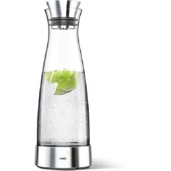 Emsa Kühlkaraffe Flow Classic Hochwertige Edelstahl-Glas Kombination  1 Stück