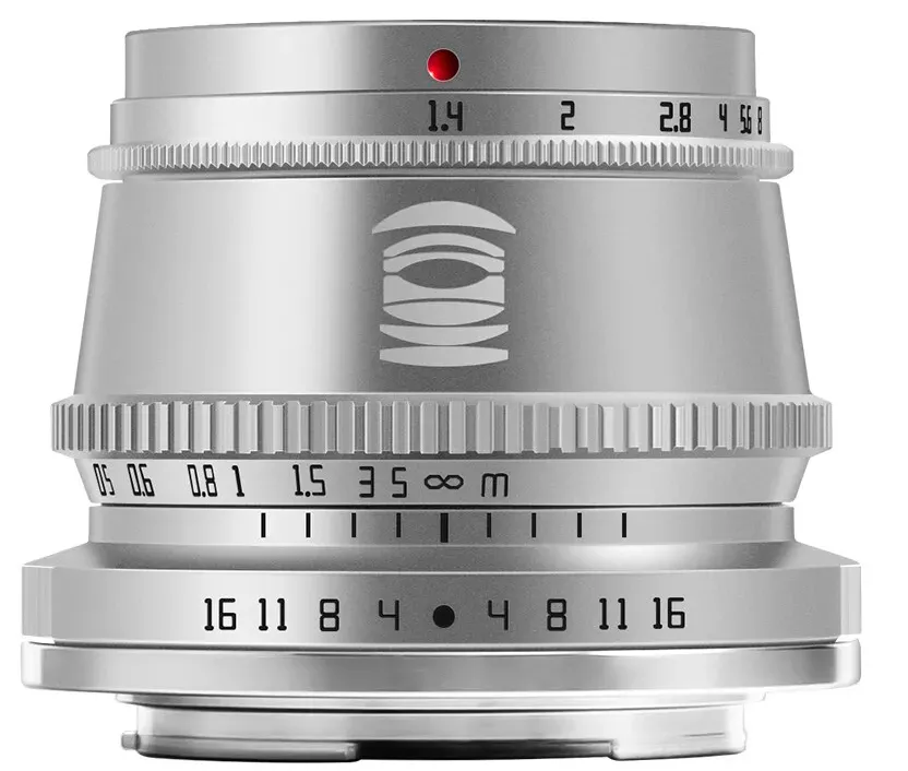 TTARTISAN 35mm 1:1.4 Fuji X silber (Manual Focus) (mit Zugabe)
