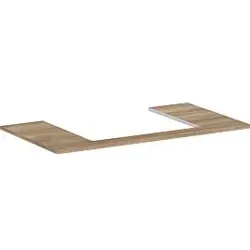 hansgrohe Xelu Q Konsole 54110230 980 x 550 mm, Ausschnitt 600 x 480 mm, Eiche Natur
