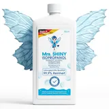 Mrs. SHINY - Isopropanol 99,9% - Hochreiner Reinigungsalkohol | Ideal für Desinfektion, Reinigung & Entfettung - 750ml