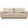 Konsimo Schlafcouch Stoff 3-Sitzer Creme