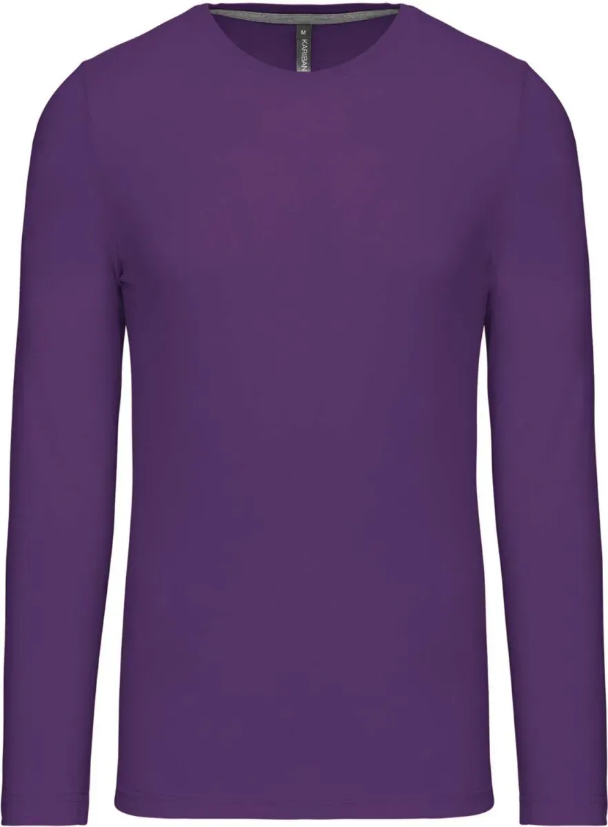 Kariban Herren T-Shirt langarm K359 purple XL