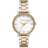 Michael Kors Damen Analog Quarz Uhr mit Edelstahl Armband MK4918