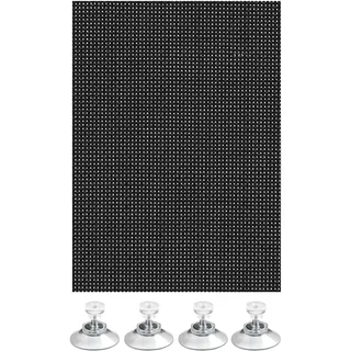GARDINIA Sonnenschutz für Fenster (auch Dachfenster), Flexibler Sonnenschutz Auto, Lichtdurchlässig, Inkl. 4 Saugnäpfen, 100 x 200 cm,