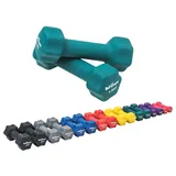 Bad Company Neopren Hanteln 2 x 1,5 kg grün - Kleine Hantel gummiert für Fitness Gymnastik Aerobic Zuhause - Home Gym Kurzhanteln für Frauen Männer - Dumbbells 1,5kg