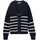 Tom Tailor V Neck Strickjacke Placed Navy White Stripe M