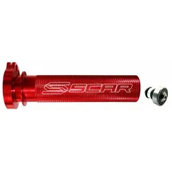 SCAR Aluminium-Gasdrehhülse + Lager Honda rot, rot