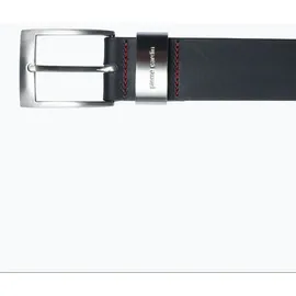 Pierre Cardin Gürtel schwarz Glattleder, schwarz, NOS