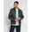 Lederjacke grau/schwarz 4XL