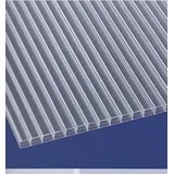 Polycarbonat Hohlkammerplatten - Stegplatten 16 mm - 3-fach Steg - hagelfest - UV - beständig ab 17,90 Euro/m2 (bronce, 2500 x 980 mm)