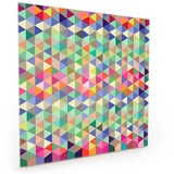 Primedeco Küchenrückwand Küchenrückwand Spritzschutz Glas mit Motiv Farbmuster 50 cm x 50 cm