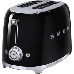 Toaster 2 Scheiben Set Toaster mit Brötchenaufsatz in Schwarz, 950W