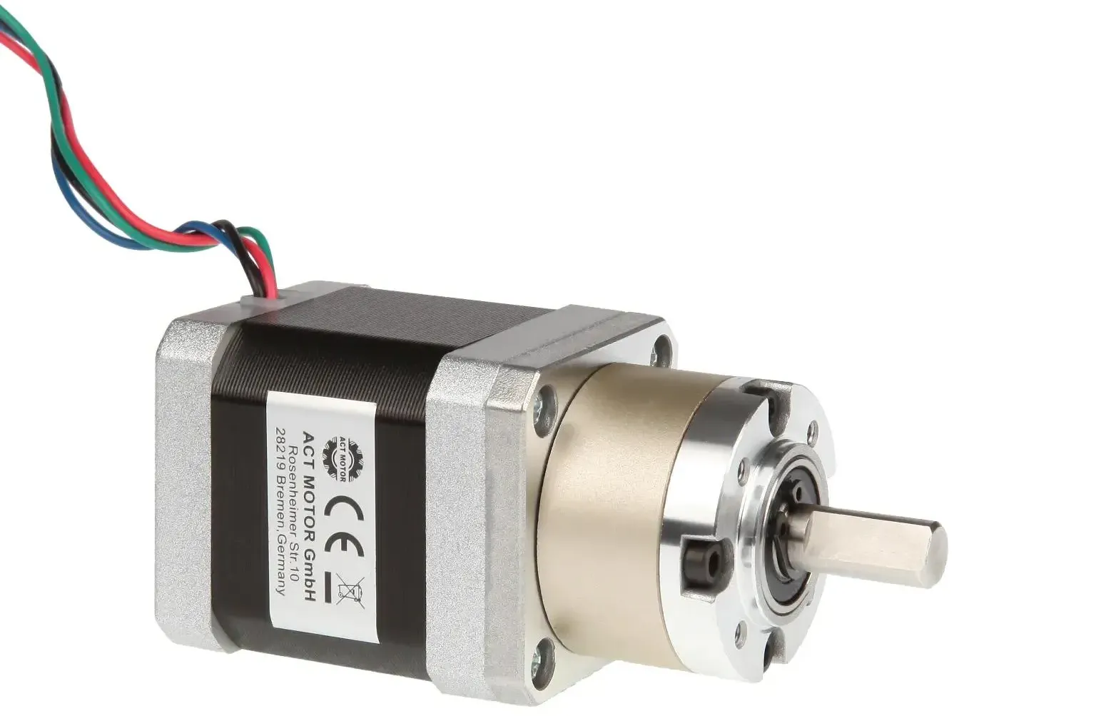 ACT-Motor Nema17 Planetengetriebe Stepper Motor, 17HS5425AG5.18-XJTH, 1.8° Schrittwinkel, 1.7A