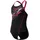 Speedo Medley Logo Medalist Badeanzug Schwarz/Pink 176