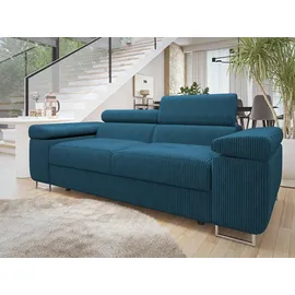 Mirjan24 Sofa, Blau, Textil, 2-Sitzer, Rechteckig, 198x90x102 cm, Wohnzimmer, Sofas & Couches, Sofas