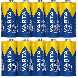 Varta Longlife Power Mono D LR20 Alkaline Batterie - 10 Stück