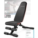 Sportstech Hantelbank BRT400 | Klappbar | 40+ Trainingskombis | Vollmontiert - Schwarz