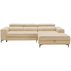 switch Ecksofa aus Mikrofaser Caro  ¦ beige ¦ Maße (cm): B: 289 H: 93 T: 175.0