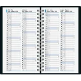 Brunnen Taschenkalender 1 Woche/2 Seiten 2027 8,7x15,3cm Kunstleder blau
