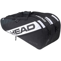 Head Unisex – Erwachsene Elite Tennistasche, schwarz/weiß, 9R