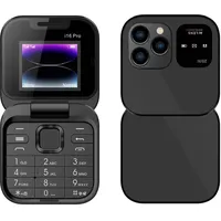 Cuifati 2G-Klapphandy, Dual-Bildschirm, Große Tasten und HD-Kamera, LED-Taschenlampe, UKW-Radio, Musik-Player, Vibration, für Senioren mit Schnellwahl, Blacklist und Magic Voice (Black)