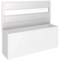 Biohort Sichtschutz mit Acrylglas 91 cm x 398,3 cm