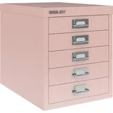 Bisley Aktenschrank MultiDrawer Schubladenschrank in Pastellpink - Maße: H 33 x B 28 x T 38 cm rosa