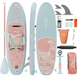 HOMALL Inflatable SUP-Board Aufblasbares Stand Up Paddle Board mit Halter, Sitz und Fußband, 320cm SUP-Board Set mit Action-Cam Halterung, Bis 130kg