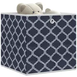 vidaXL Faltboxen 10 Stk. Blau 32x32x32 cm Vlies