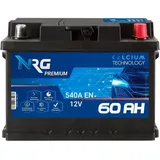 NRG Autobatterie 12V 60Ah ersetzt 44Ah 50Ah 54Ah 55Ah 56Ah 61Ah 62Ah 63Ah 65Ah