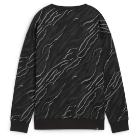 Puma Essentials+ Animal Print Fleece Crew Sweatshirt Damen 01 black M