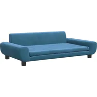 SYFAXTM Kindersofa Blau 100x54x33 cm Samt - Blau