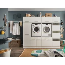 laundreezy Mehrzweckschrank-Set 235 x 200 x 67,5 cm Weiß
