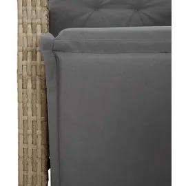 vidaXL Gartensessel 57,9 x 57,9 x 108 cm beige