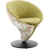 Koinor Stuhl, Grün, Rosa, Beige, Textil, Leder, Echtleder, Kombination Echtleder/Stoff, Anilinleder, Drehteller, 70x82x65 cm, Goldenes M, Beinauswahl, Lederauswahl, Stoffauswahl, Typenauswahl, Sitzfläche 360° drehbar, Esszimmer, Stühle, Esszimmerstühle, Lederstühle
