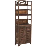 vidaXL Vitrine 46 x 24 x 140 cm Dunkelbraun