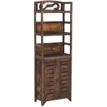 vidaXL Vitrine 46 x 24 x 140 cm Dunkelbraun