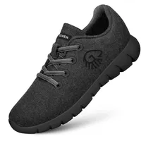 GIESSWEIN Merino Runners Men atmungsaktiv - Herren Sneaker für gesunden Gang - Bequeme leichte Arbeitsschuhe, ideal für Pflegeberufe - Freizeitschuhe - 42 EU