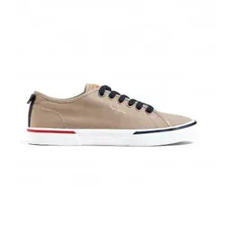 Pepe Jeans für Herren. PMS30811 Turnschuhe Retro Kenton braun (46), Stoff, Wohnung, Schnürsenkel, Lässig, Nachhaltig