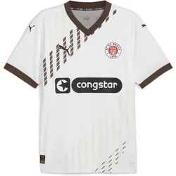 FC St. Pauli 24/25 Auswärtstrikot Herren PUMA White Espresso Brown S