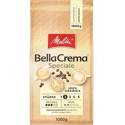 Melitta BellaCrema Speciale Kaffeebohnen Arabicabohnen mild 1,0 kg