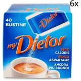 6 My Dietor Dolcificante Süßstoff 32g Italienisch 0 kcal 40 Beuteln Zuckerersatz