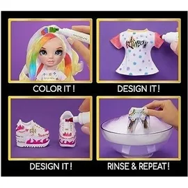 MGA Entertainment Ranbow High Color & Create Fashion Doll with Blue Eyes