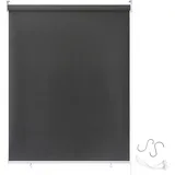 AUFUN Außenrollo Balkon Outdoor Rollo Wetterfest 180 x 240 cm Outdoorrollo Sonnenschutz Balkonrollo UV Schutz, Reflektierende Thermofunktion für Fenster & Türen, Anthrazit