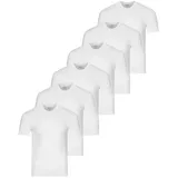 RAGMAN Unterhemd / Shirt Kurzarm Basic in Weiß | Gr.: M